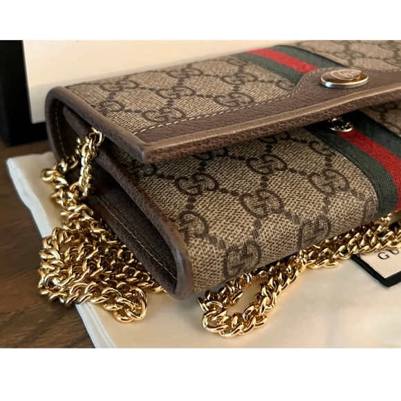 Gucci GG Supreme Ophidia Wallet on Chain - Picture 5 of 9
